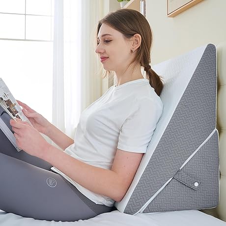 Sasttie Adjustable Bed Wedge Pillow for Restful Sleep
