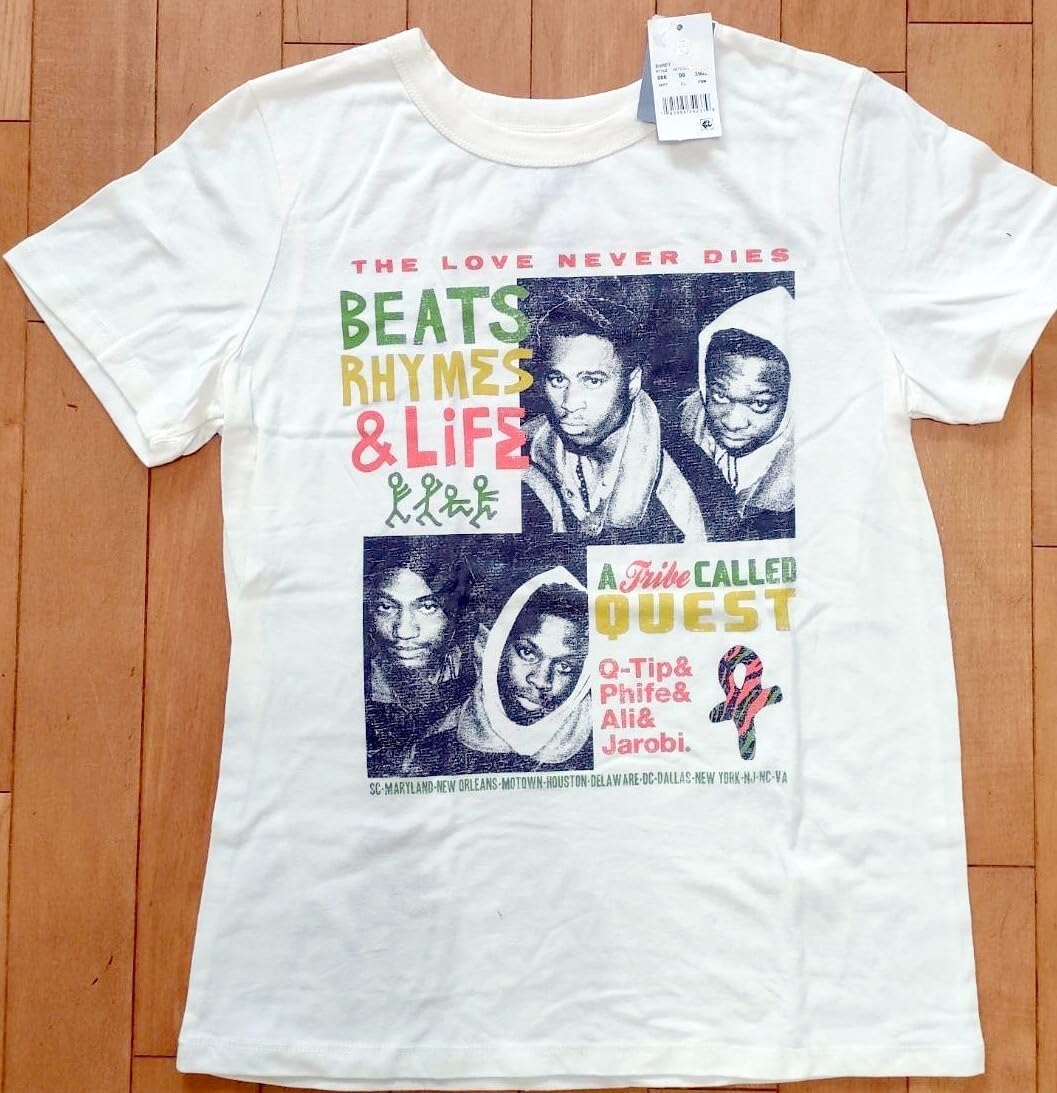 Amazon.co.jp: T Shirt A Tribe Called Quest Vintage Beats, Rhymes 