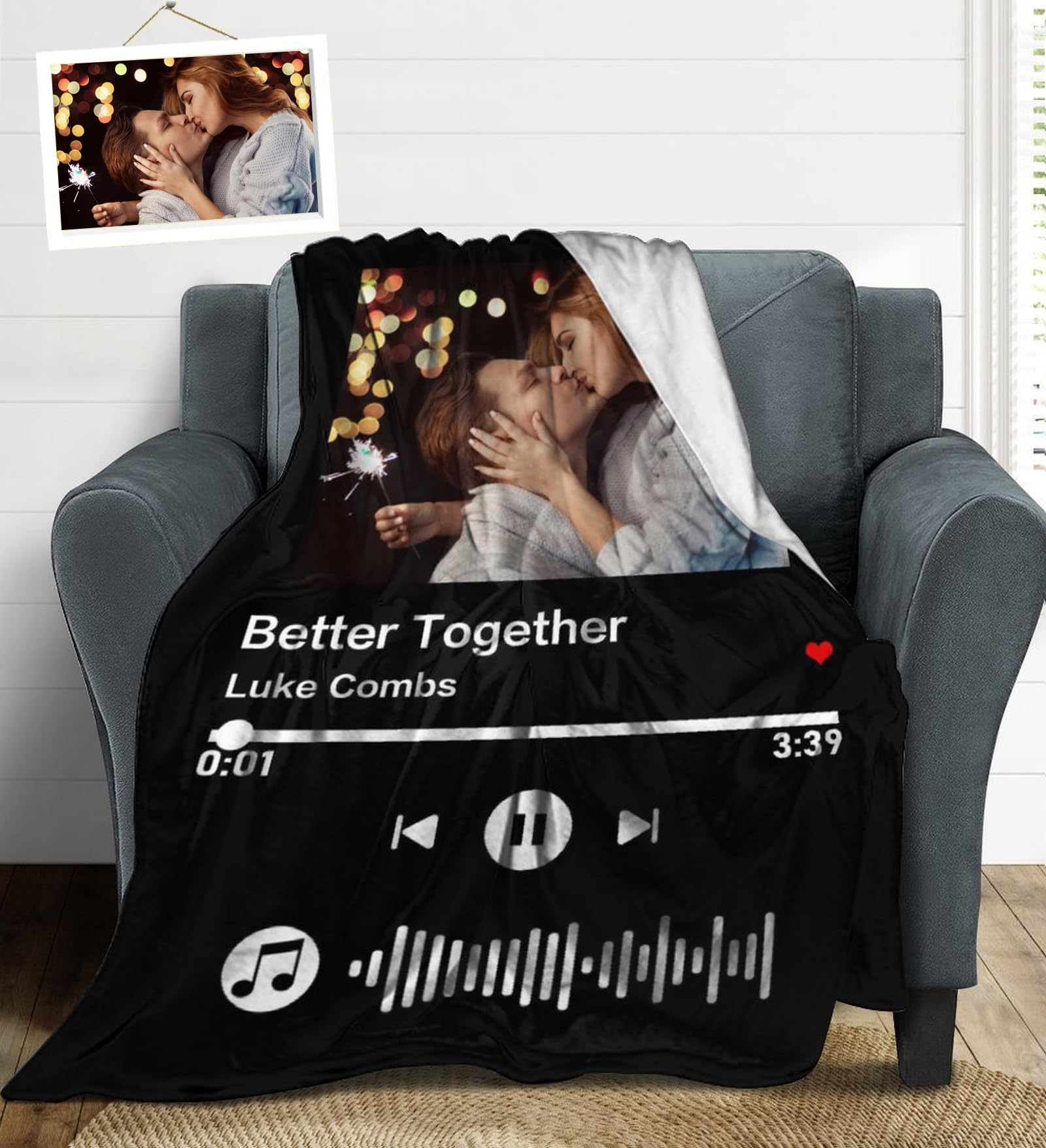 Spotify Blanket for Couples