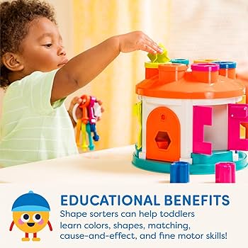 Amazon | Battat 形合わせ 型はめパズルボックス ブロック 12個