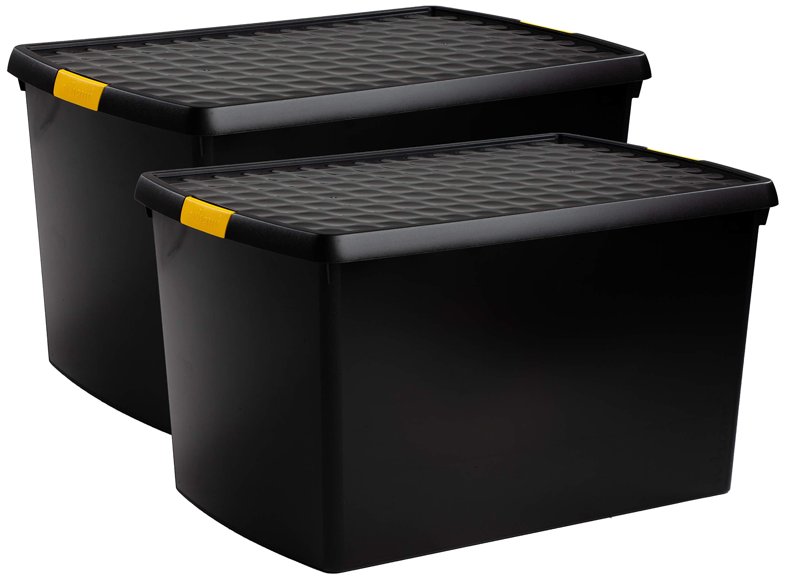 Buy Muddy Hands Plastic Storage Box with Lid Home Office Stackable