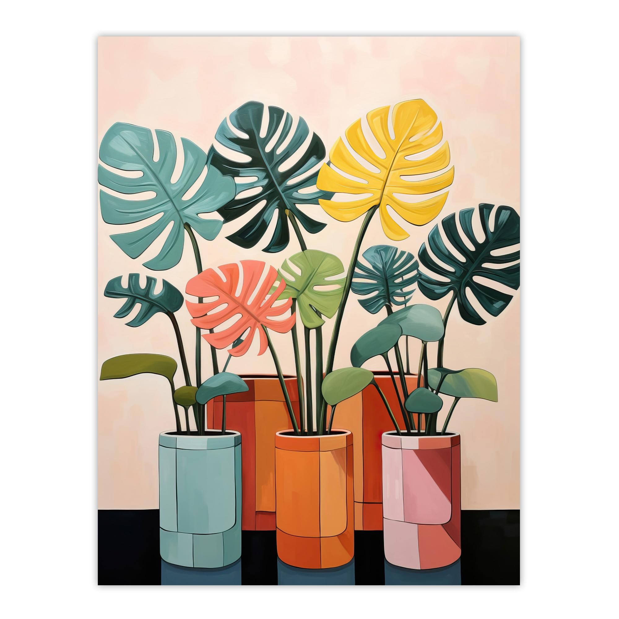 Wee Blue Coo Monstera Fanfare Poster W24 inch x H32 inch