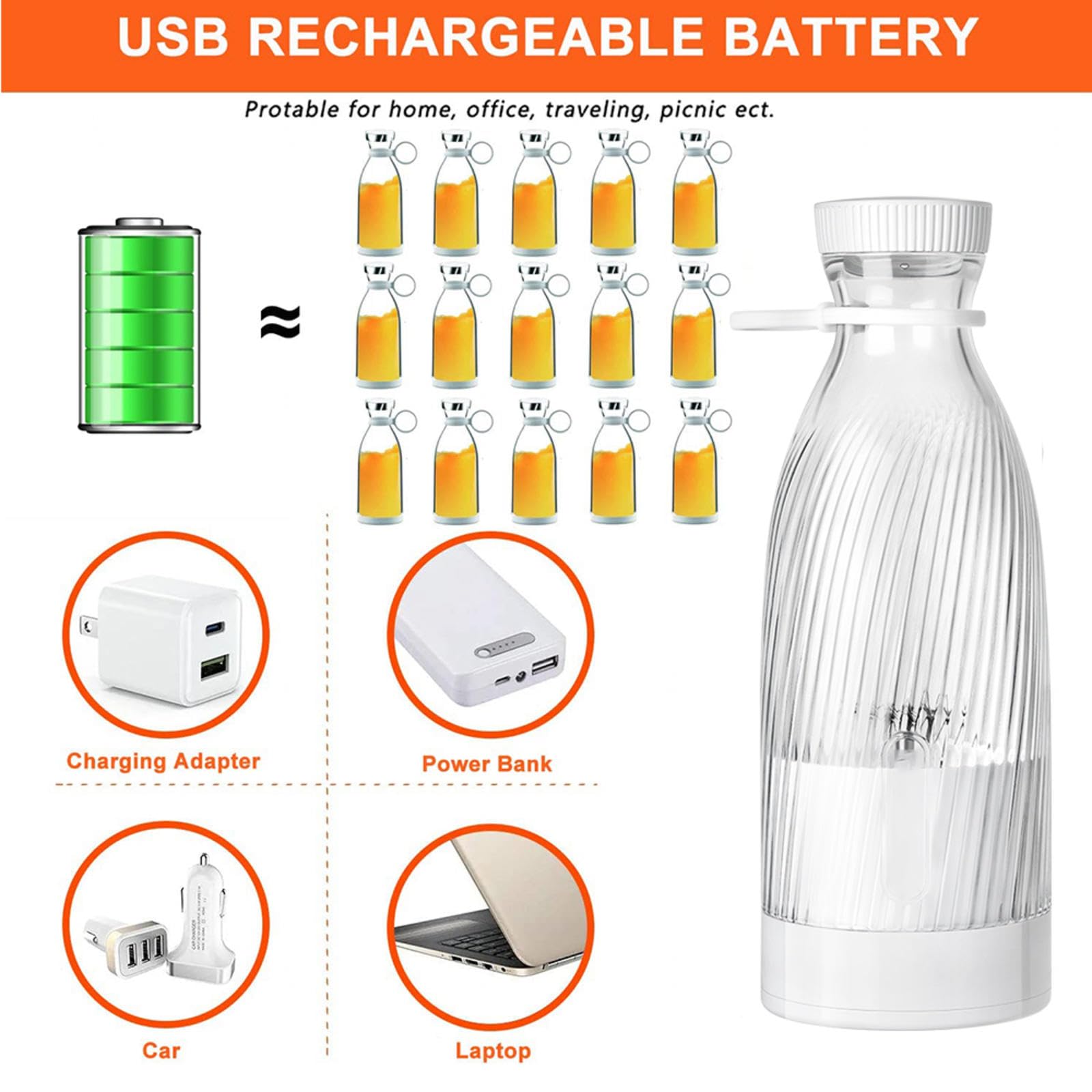 ミニスムージー ホワイト 500ml Amazon | スムージー ミキサー 氷も砕ける ， 容量500ml