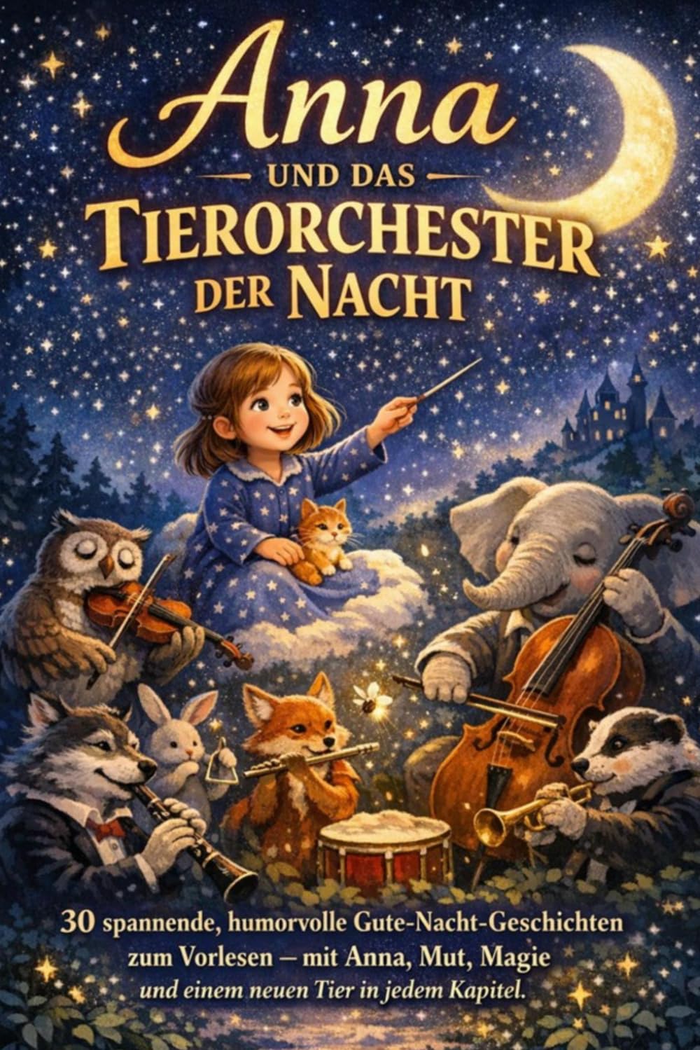 Anna und das Tierorchester der Nacht: 30 spannende, humorvolle Gute-Nacht-Geschichten zum Vorlesen – mit Anna, Mut, Magie und einem neuen Tier in jedem Kapitel
