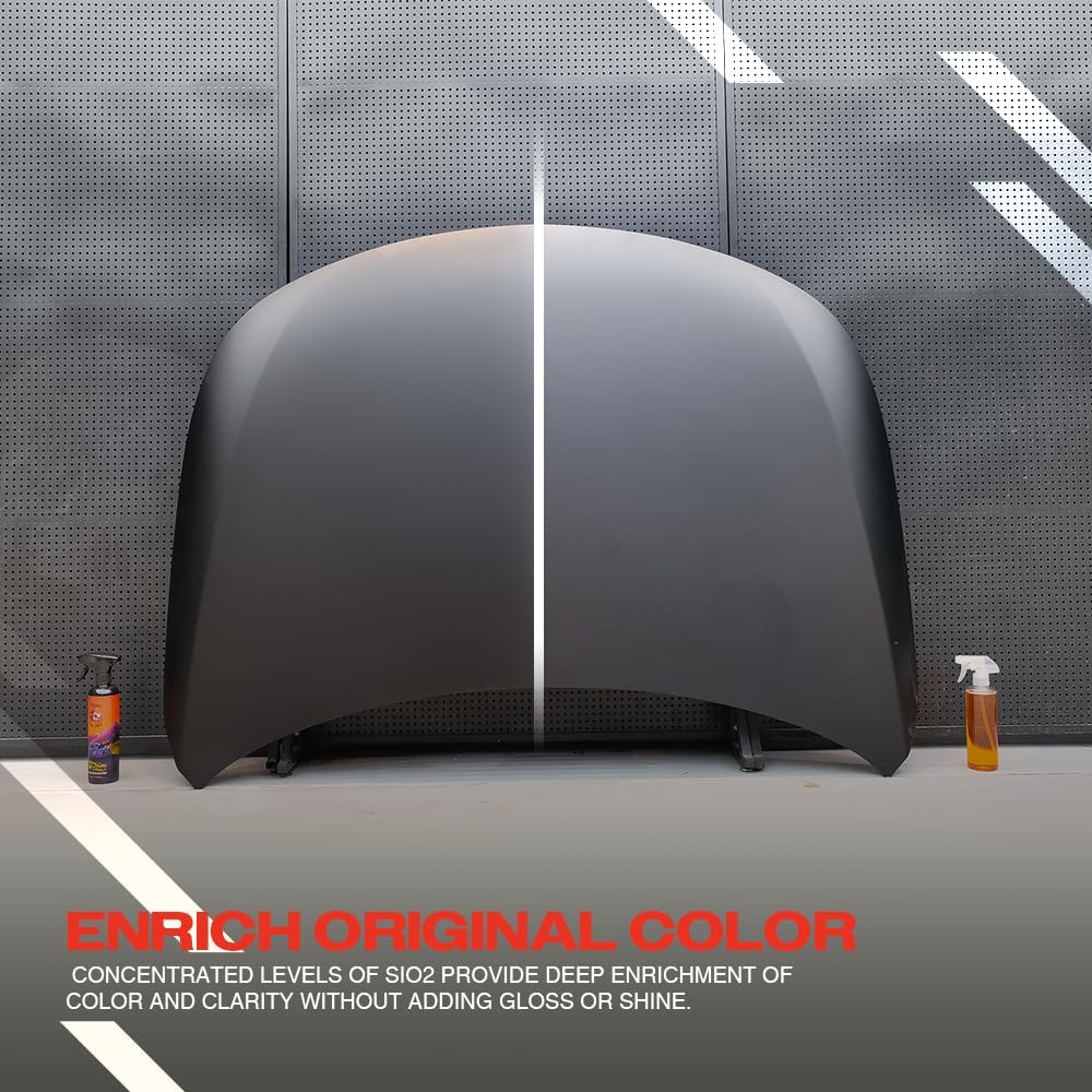 Tinybot Ceramic Protection Spray Stealth Edition -Deep Matte and Satin Finish- Safe for All Vehicles- Vinyl Wrap, PPF, Paint - Hydrophobic, UV Protection, Streak-Free, Slickness, Anti-Static -16.9 oz