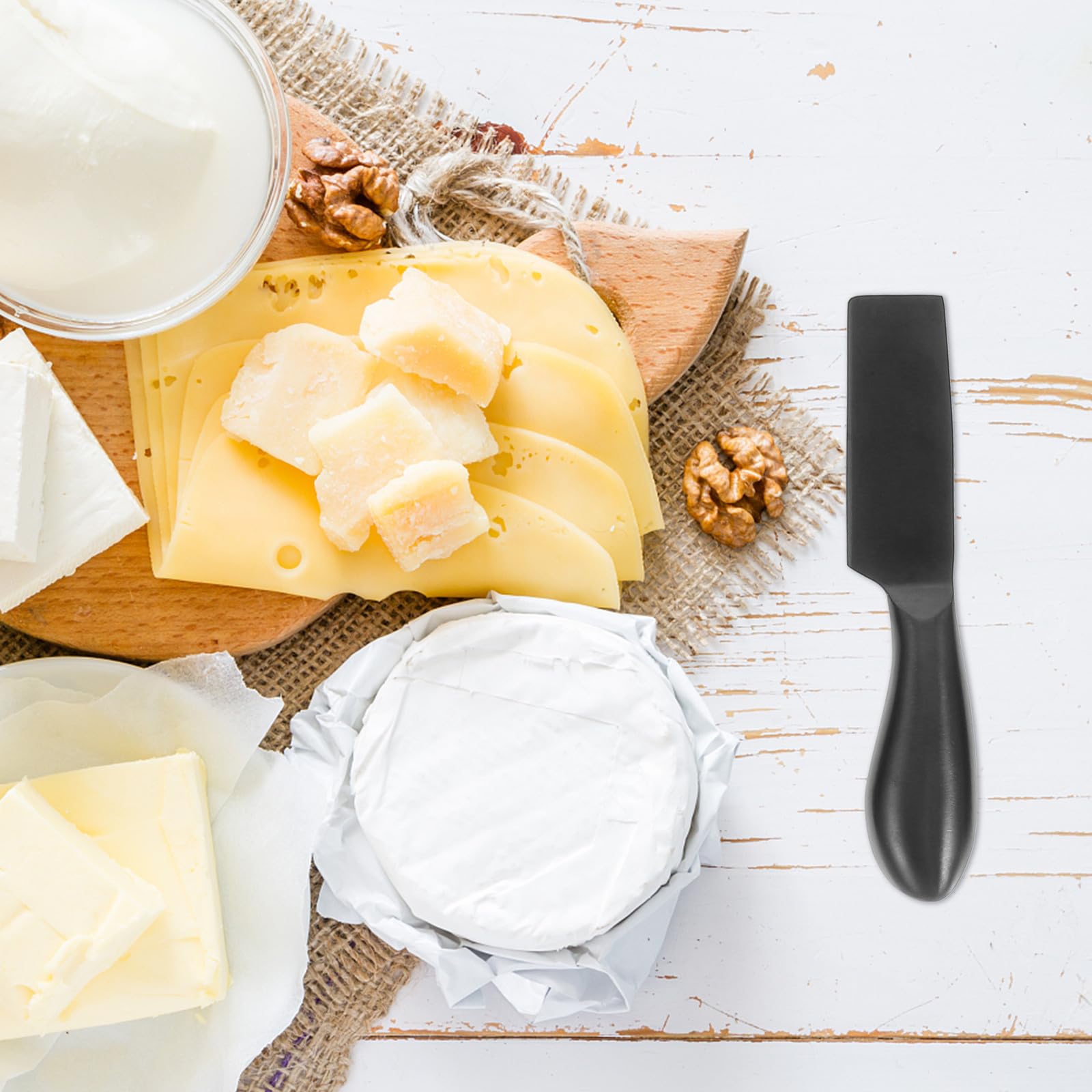 Edelstahl Käsemesser 6 Stück mit Ergonomischem Griff Käseschneider Butterschneider für Küche Restaurant Leicht zu Reinigen Langlebiges Küchengeschirr