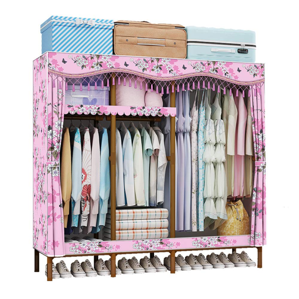 Garde-robe portable durable structure en acier 25 mm haute résistance