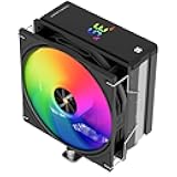 Thermalright Assassin X 120R Digital ARGB Black CPU Cooler, Digital Screen Top Cover, TL-P12-S PWM Quiet Fan CPU Air Cooler, Computer Heatsink Cooling, Support AM4/AM5,Intel LGA1851/1700/115X/1200