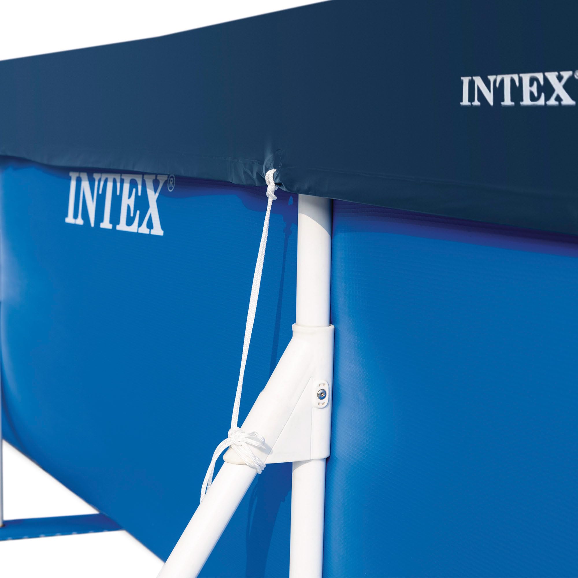 INTEX Poolabdeckung rechteckig (450x220x20 cm) für Frame Pools, Winterabdeckplane Sommerabdeckplane (28039) | Winterabdeckplane, Sommerabdeckplane, Modell 28039