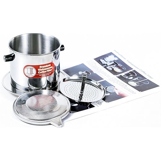 1, Medium (8 oz) : Vietnamese Coffee Filter Set. Also Known as a Vietnamese Coffee Maker or Press 8oz