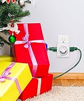 Vista 6 de Fosmon Temporizadores de salida para tomas eléctricas, temporizadores de luz de doble enchufe programables de 24 horas para interiores, enchufes