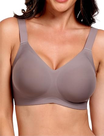 Wireless Jelly Bras for Women Comfortable Seamless Full Coverage Sleep Bra