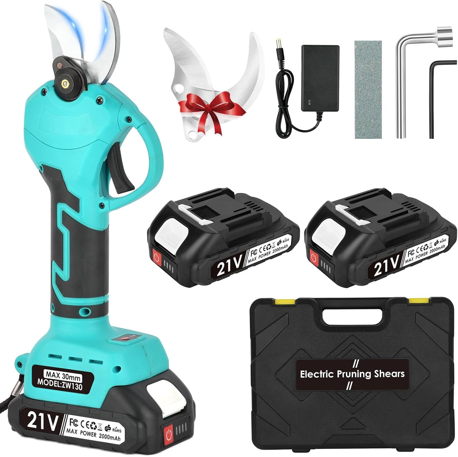 Electric Pruning Shears Portable Handheld Battery Secateurs