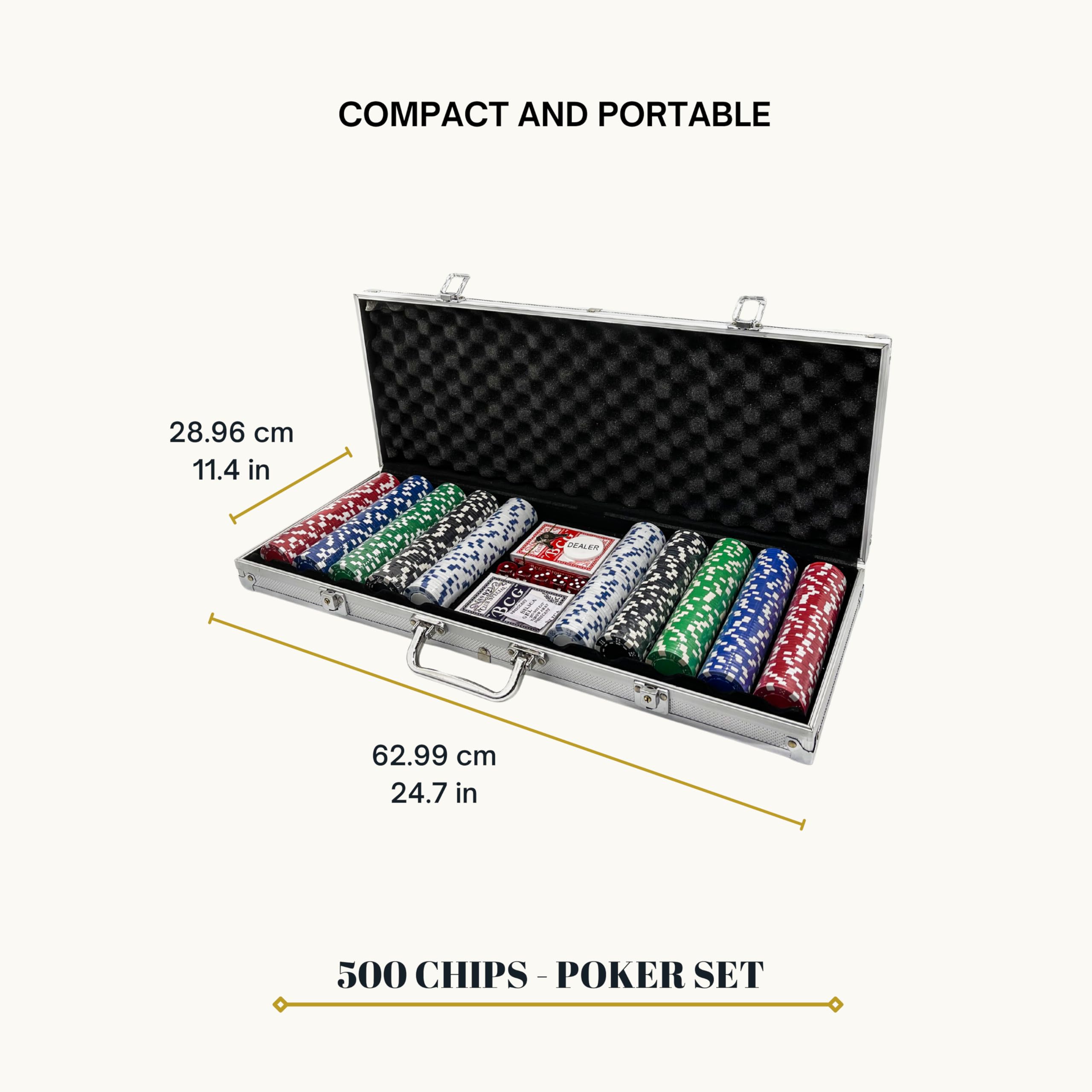 Amazon | Tradeopia 500ピース ポーカーセット アルミキャリーケース