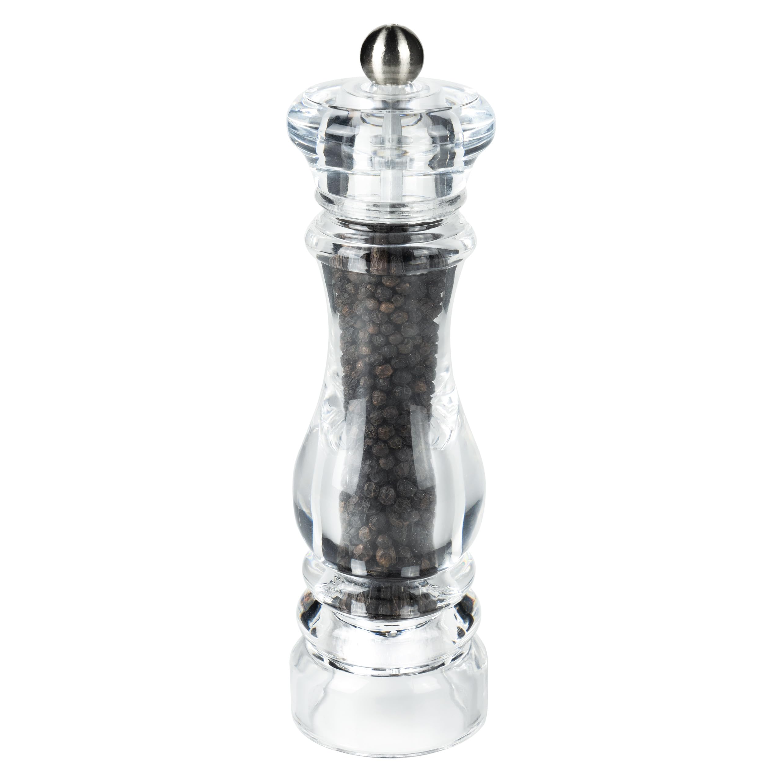 Grunwerg PM-6620 Single Pepper Mill, Gift Boxed, Acrylic