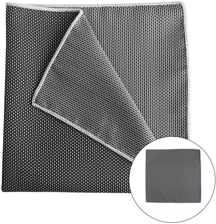 Men's British Retro Striped Polyester Silk Pocket Square Wedding Suit Shirt Handkerchief