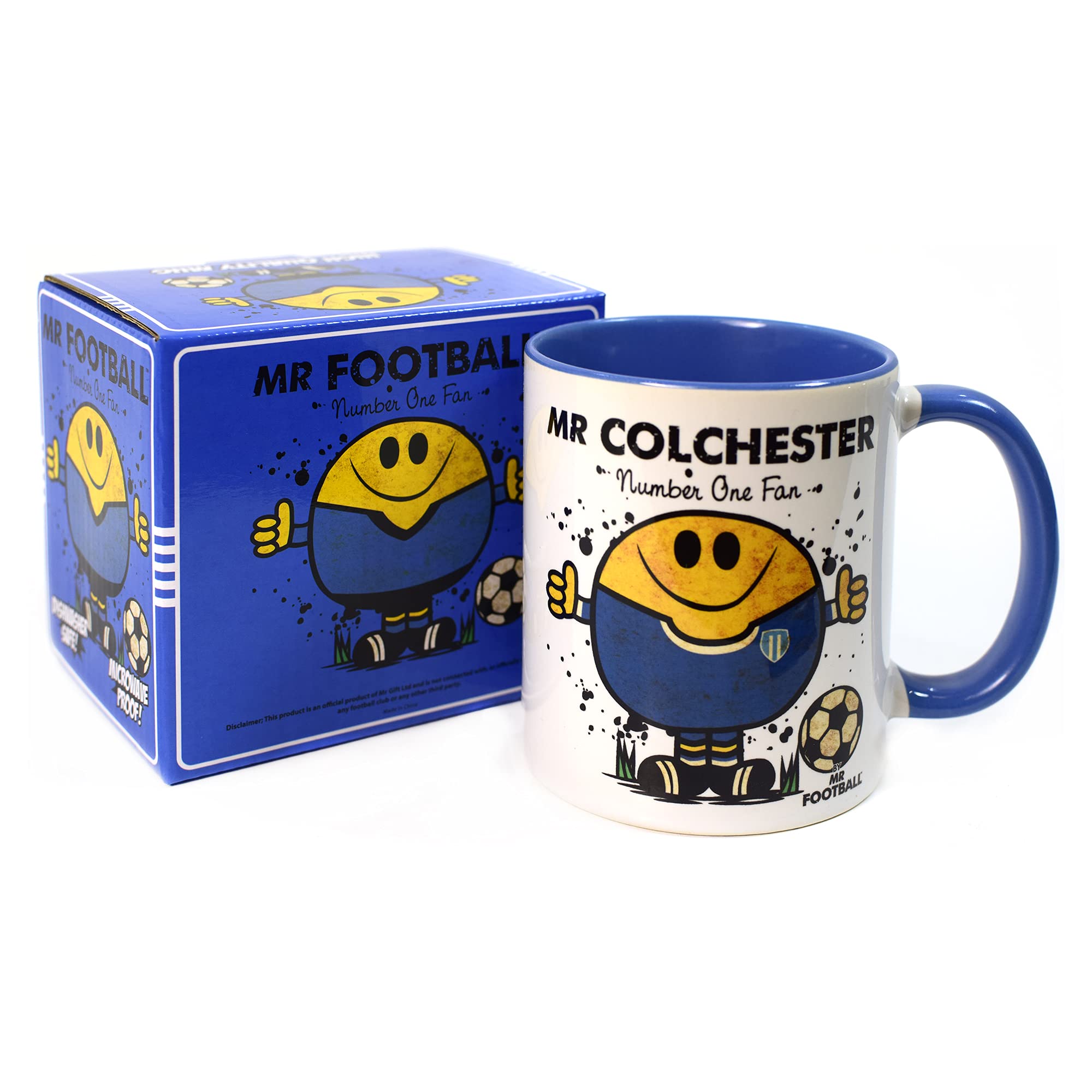 Kapow Gifts Mr Colchester United Mug - Gift Merchandise for Football Fan, Ceramic, 250ml