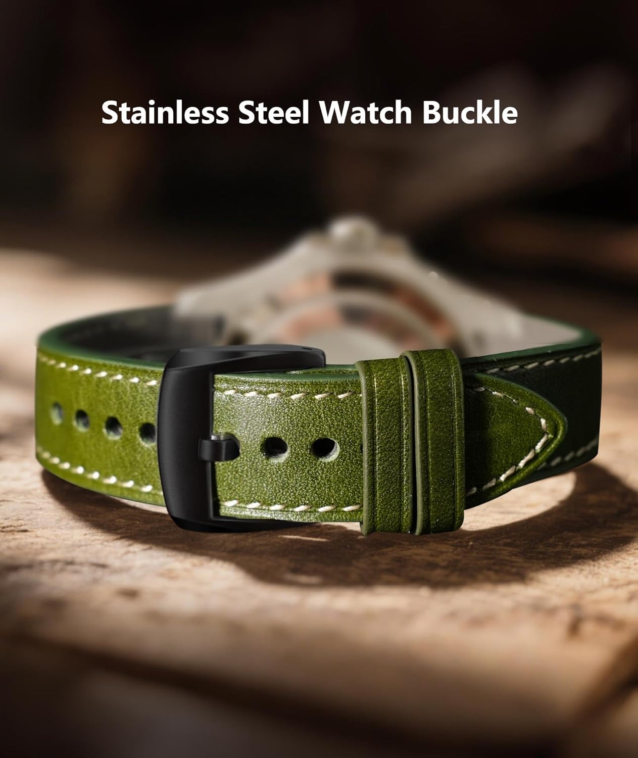 BINLUN Leather Watch Bands 20mm 21mm 22mm 24mm Quick Release Handmade Calfskin Watch Strap Vintage Contrast Color Patchwork Design Replacement Watchbands for Men Women