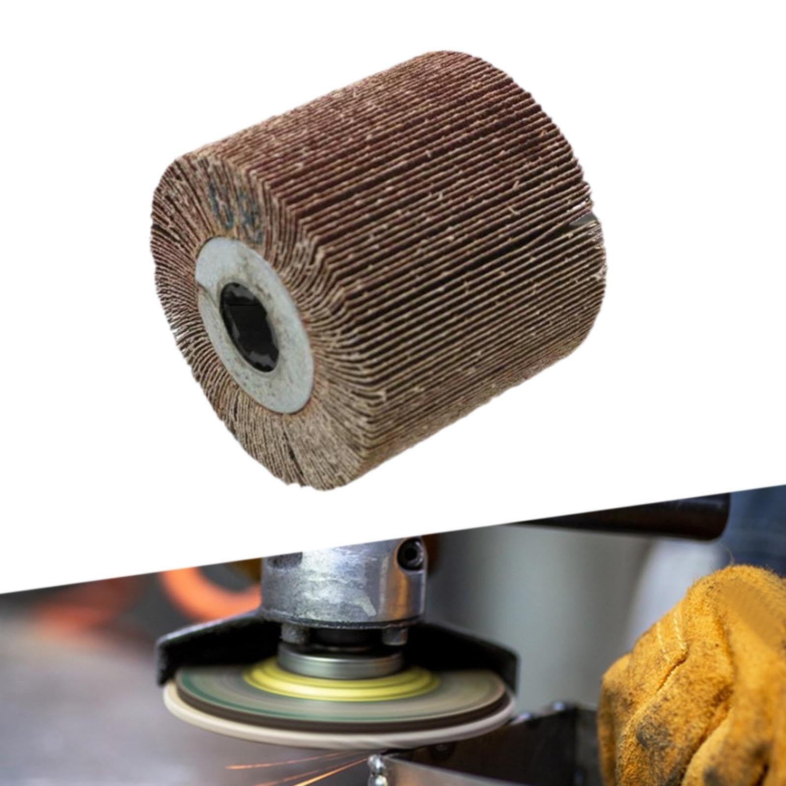 Generic Polishing Burnishing Wheel,Burnishing Polishing Wheel Conditioning Drum Surface Conditioning Tool Premium, 60 Grit