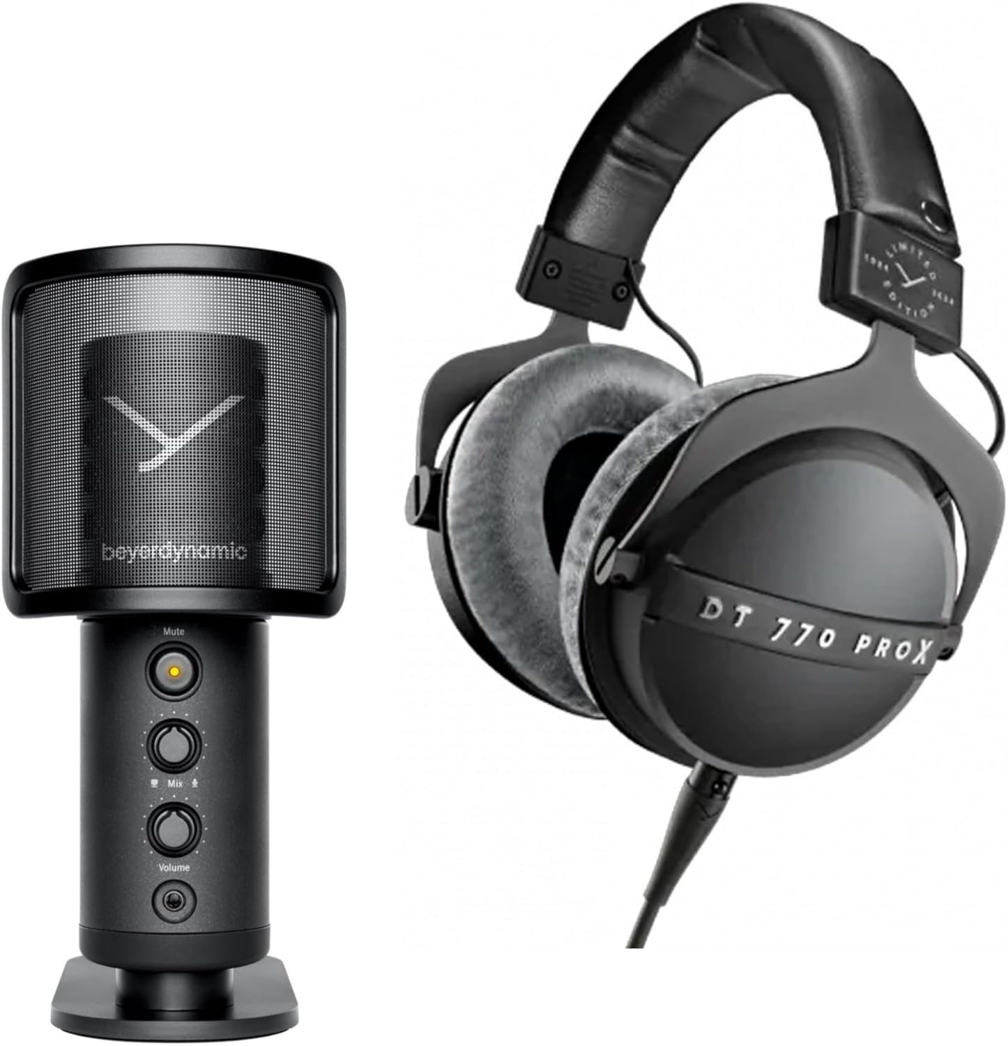 beyerdynamic DT 770 Pro X Limited Edition Over-Ear Studio Headphone for Recording and Monitoring Bundle Fox Professional USB Studio Microphone (2 Items)