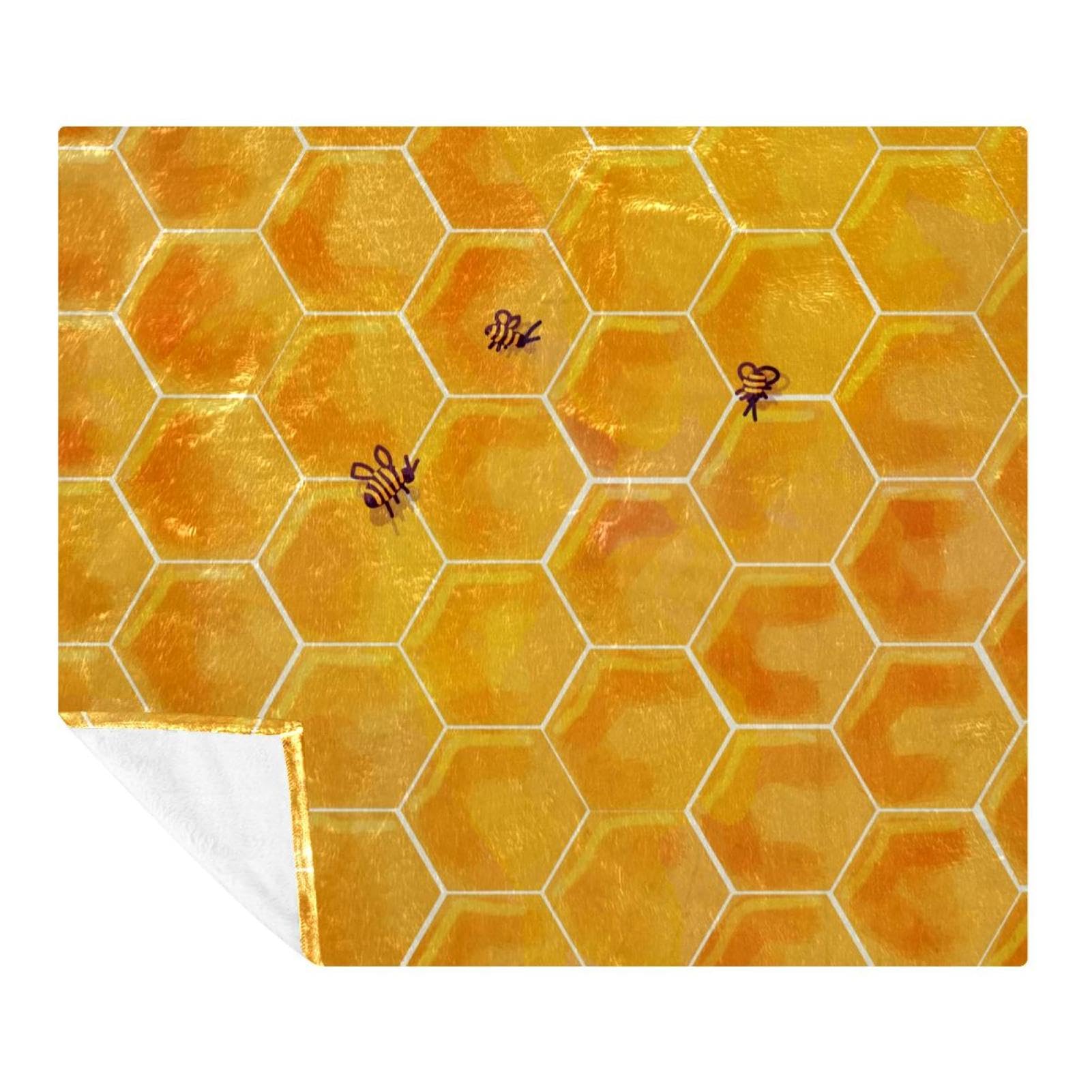 Couverture en nid d'abeille bio légère et hypoallergénique pour l'hiver et le voyage