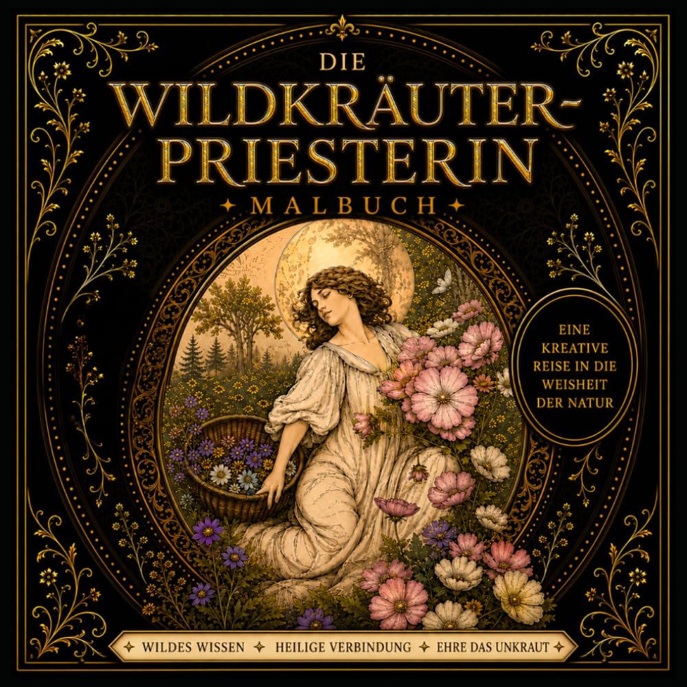Die Wildkräuterpriesterin: Malbuch: Ehre das Unkraut: 25 Heilpflanzen und ihre Weisheit