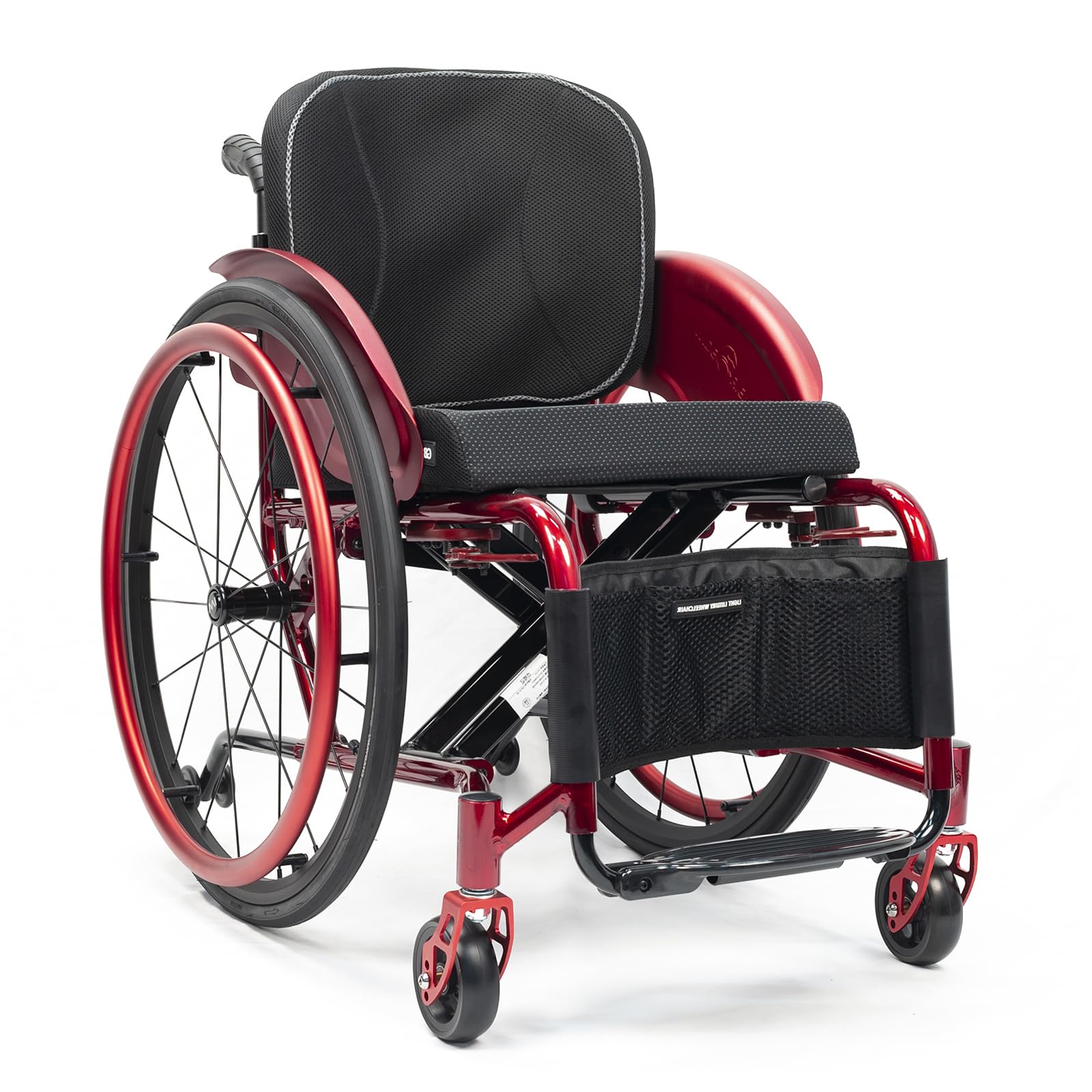 Sports and Leisure Wheelchair,Wheelchairs Folding Folding Manual Wheelchair, Aluminum Alloy Wheelchair with Handbrakes and Quick Release Rear Wheels, 220LBs Weight Capacity(Seat width 36cm/14.1in,D)