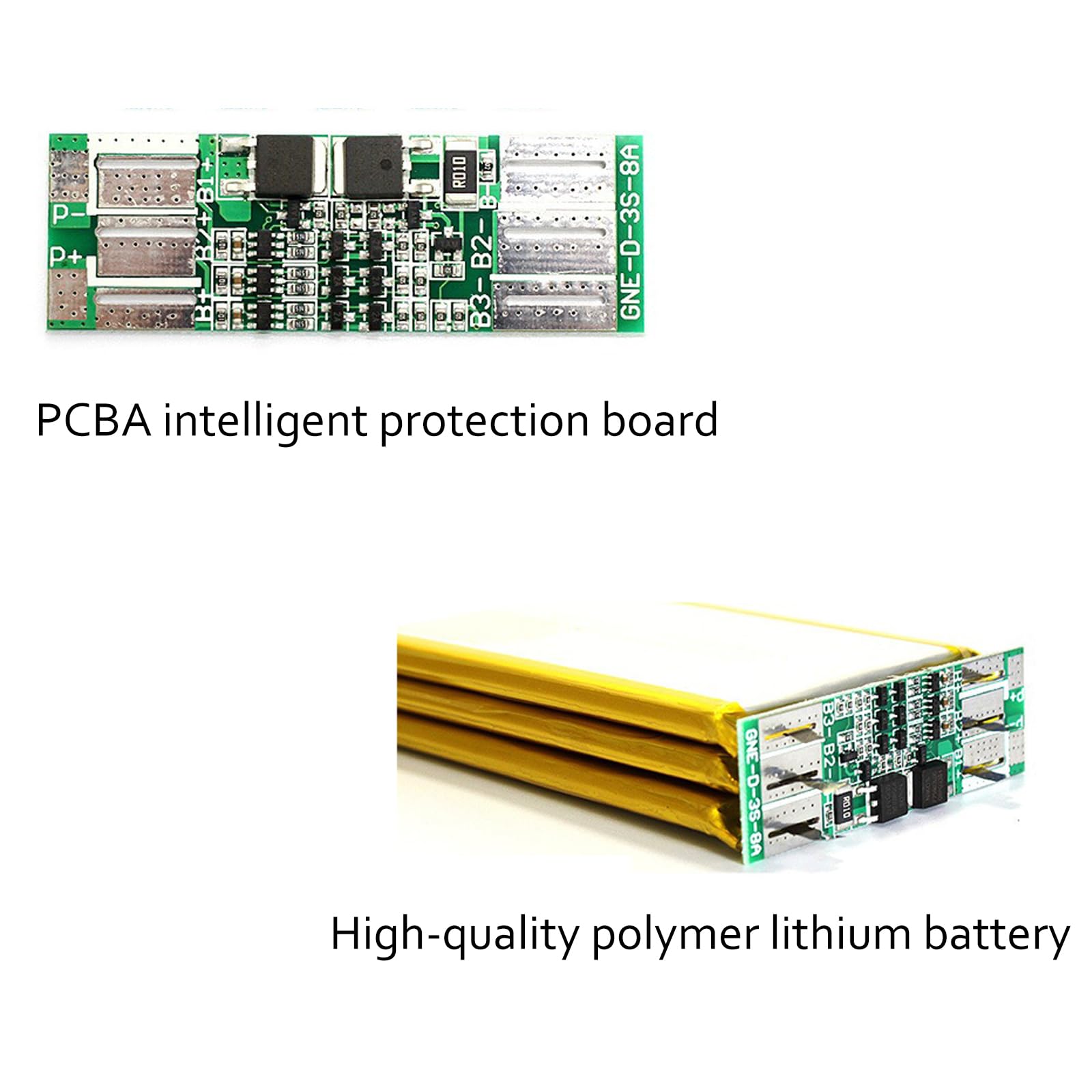 Batteria al litio 12 V, batteria ricaricabile ai polimeri 8000 mAh con porta CC per dispositivi, alimentatore di riserva portatile impermeabile