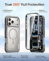 Vista 816 de Diaclara - Funda diseñada para iPhone 15 Plus de 6.7 pulgadas, transparente, cuerpo completo, con protector de pantalla, resistente de protección