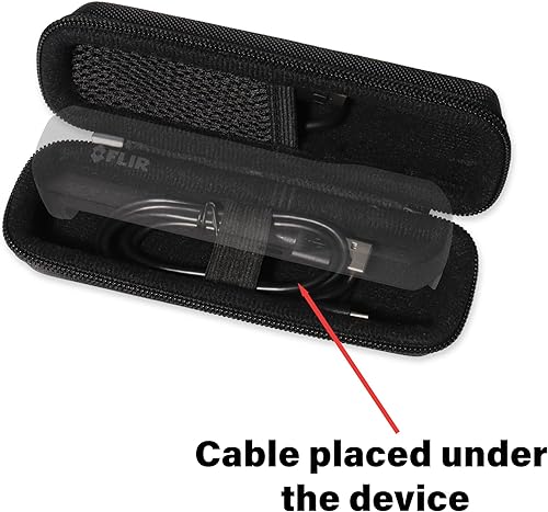 Miniatura 4 de Alltravel Estuche organizador de cámara térmica compatible con FLIR ONE EDGE PRO Wireless 160 × 120 IR cámara (negro)