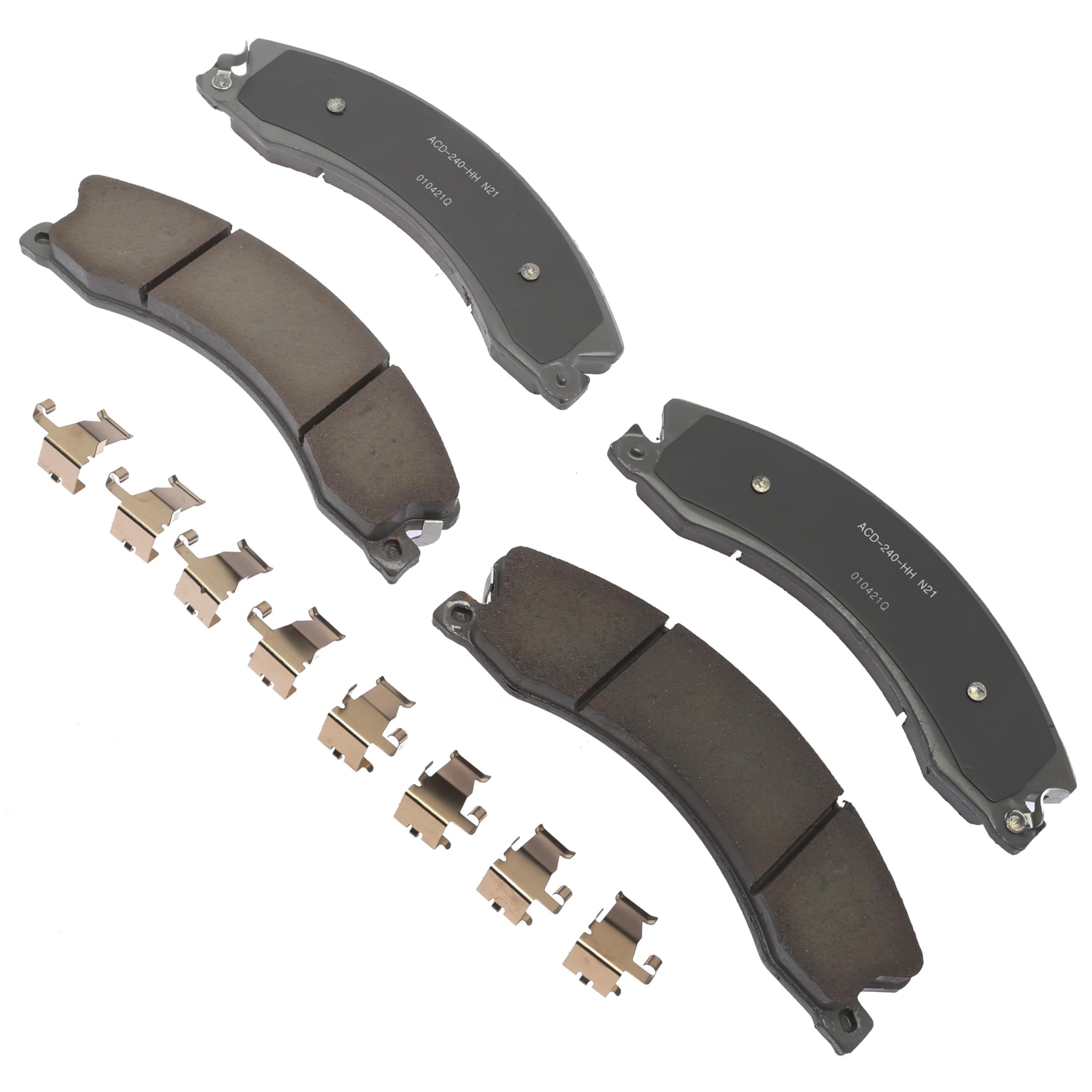ACDelco 14D1043C Advantage Ceramic Front Disc Brake Pad Set With