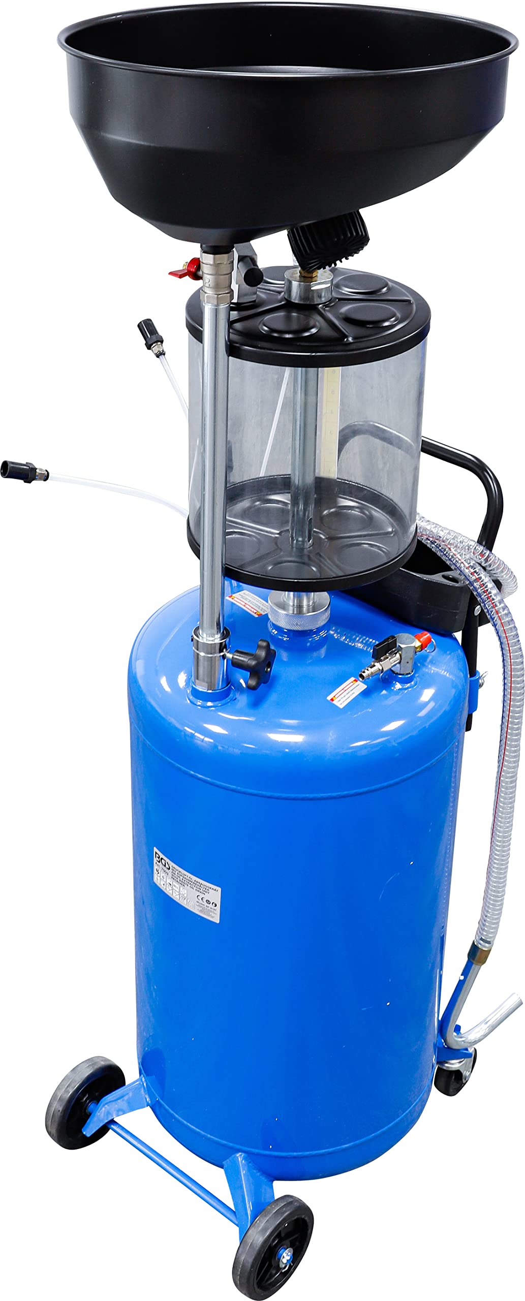 BGS 7003 | Aspiratore pneumatico per olio con contenitore per la raccolta dell'olio esausto | 80 l