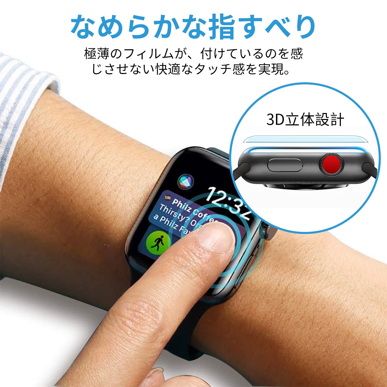 Amazon.co.jp: DIKESHGU Apple Watch Series 6/SE/5/4 用フィルム 40mm  