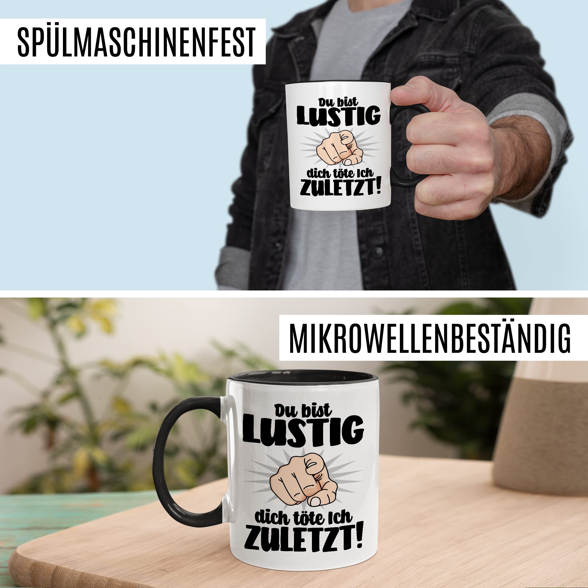 Tasse Avec Inscription En Allemand « Witz » - Humour Noir