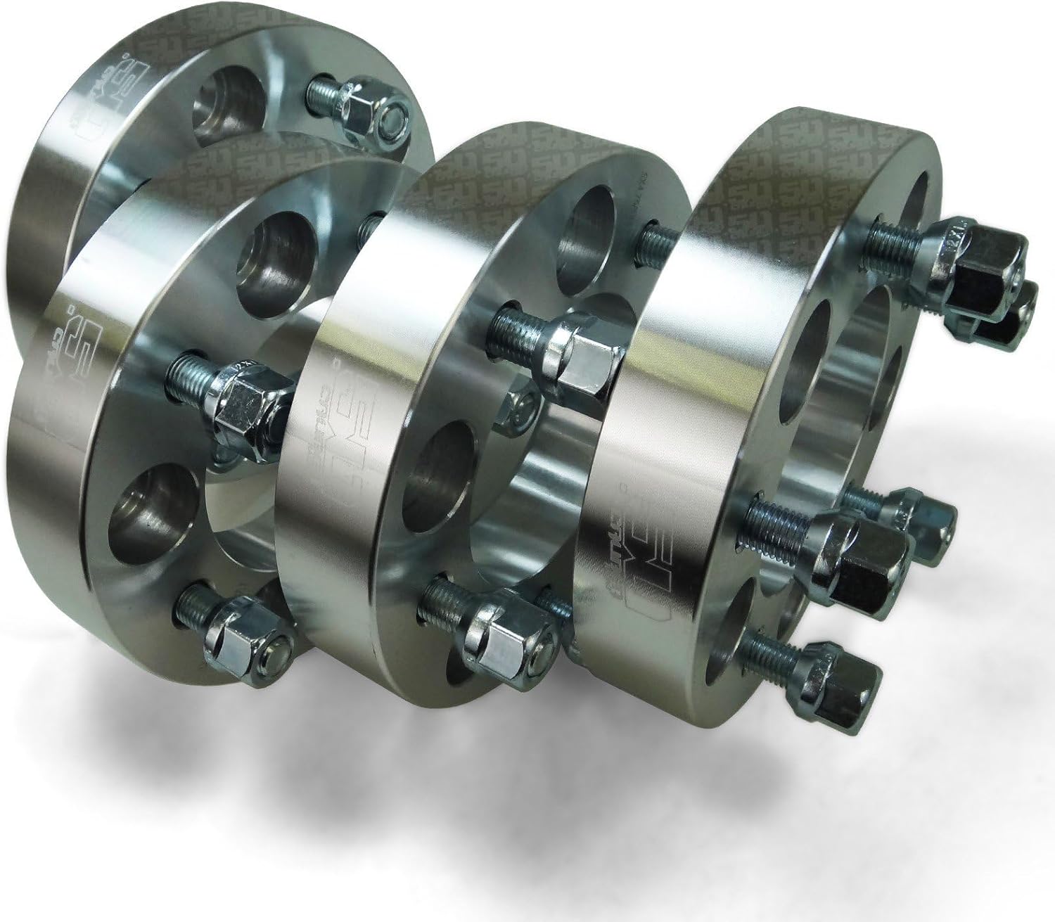 50 Caliber Racing 5x4.5 (5x114.3) Wheel Spacers – Lug Centric – CNC Billet Aluminum – 1.5 Inch – Set of 2 – Compatible with Ford, Dodge, Toyota, and More [5284A6]