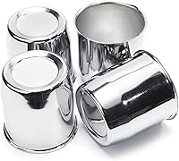 Vista 25 de 4 Piezas Tapas Centrales de Rueda de Remolque de 2.64 Pulgadas Push Through Diámetro de 2.64" Altura 2.4" para Rin de Camión SUV RV, Cubierta