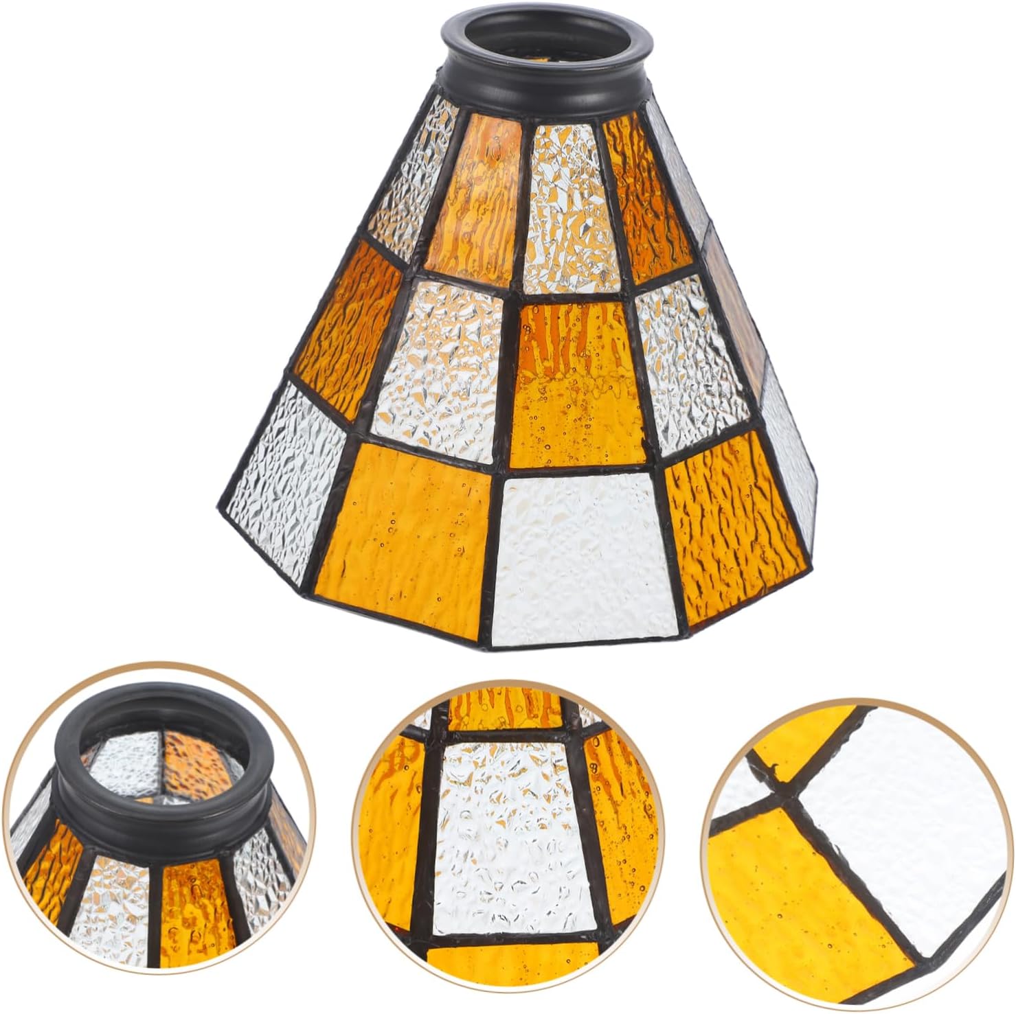 Unique Glass Lamp Shade Replacement for Pendant Ceiling Lamp Warm Lighting Fixture Accessory