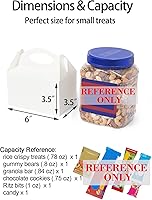 Vista 4 de Happyhiram 50 piezas de cajas de regalo para fiestas - Blancas, cajas de caramelos de 6 pulgadas con asa - Bolsas de papel para galletas