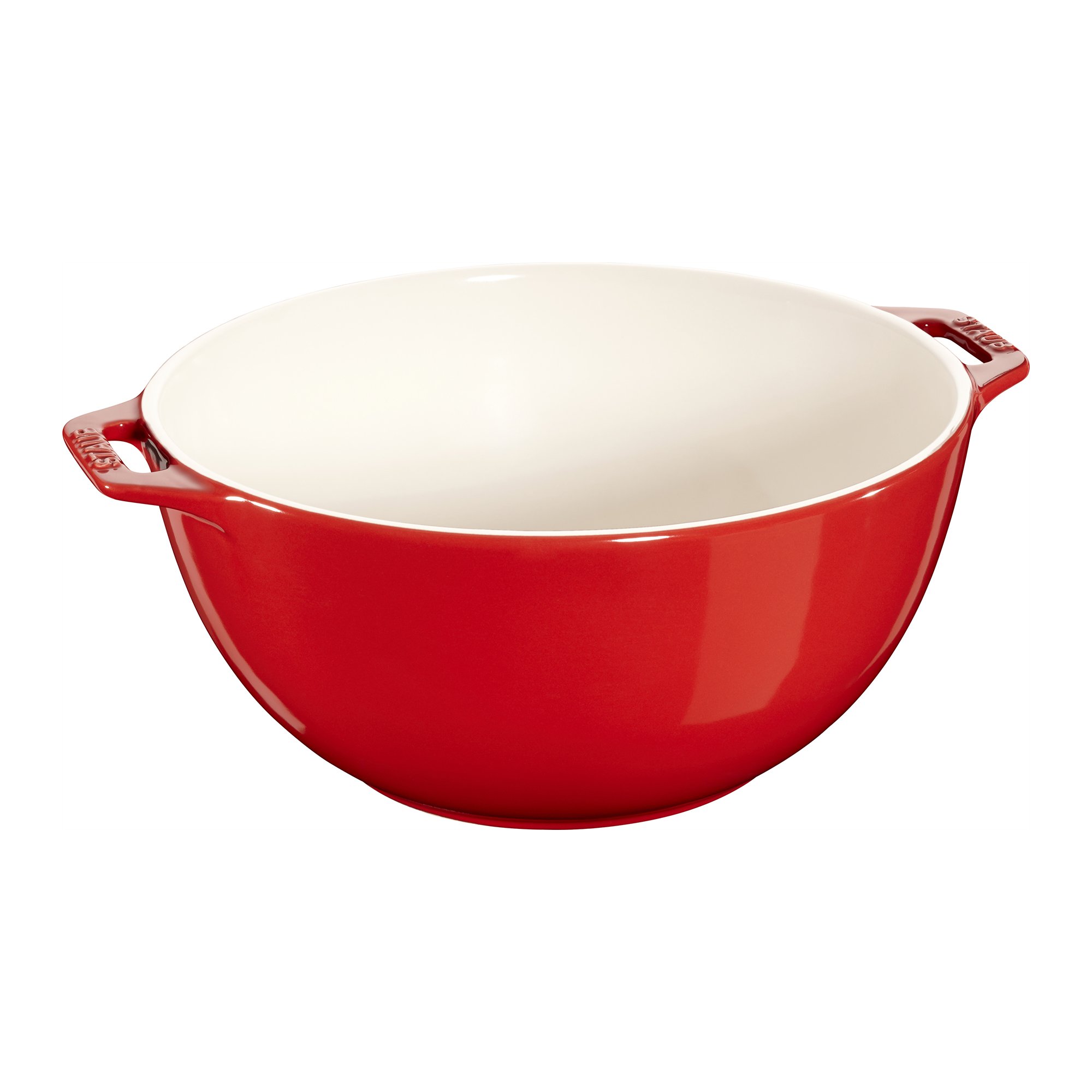 STAUB 40510-797 - Ciotola da portata grande, in ceramica, 3,4 litri, colore: ciliegia