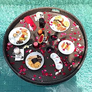 Soporte flotante para bebidas, bandeja portátil para refrescos para piscina, bañera de hidromasaje, accesorios de fiesta en la playa