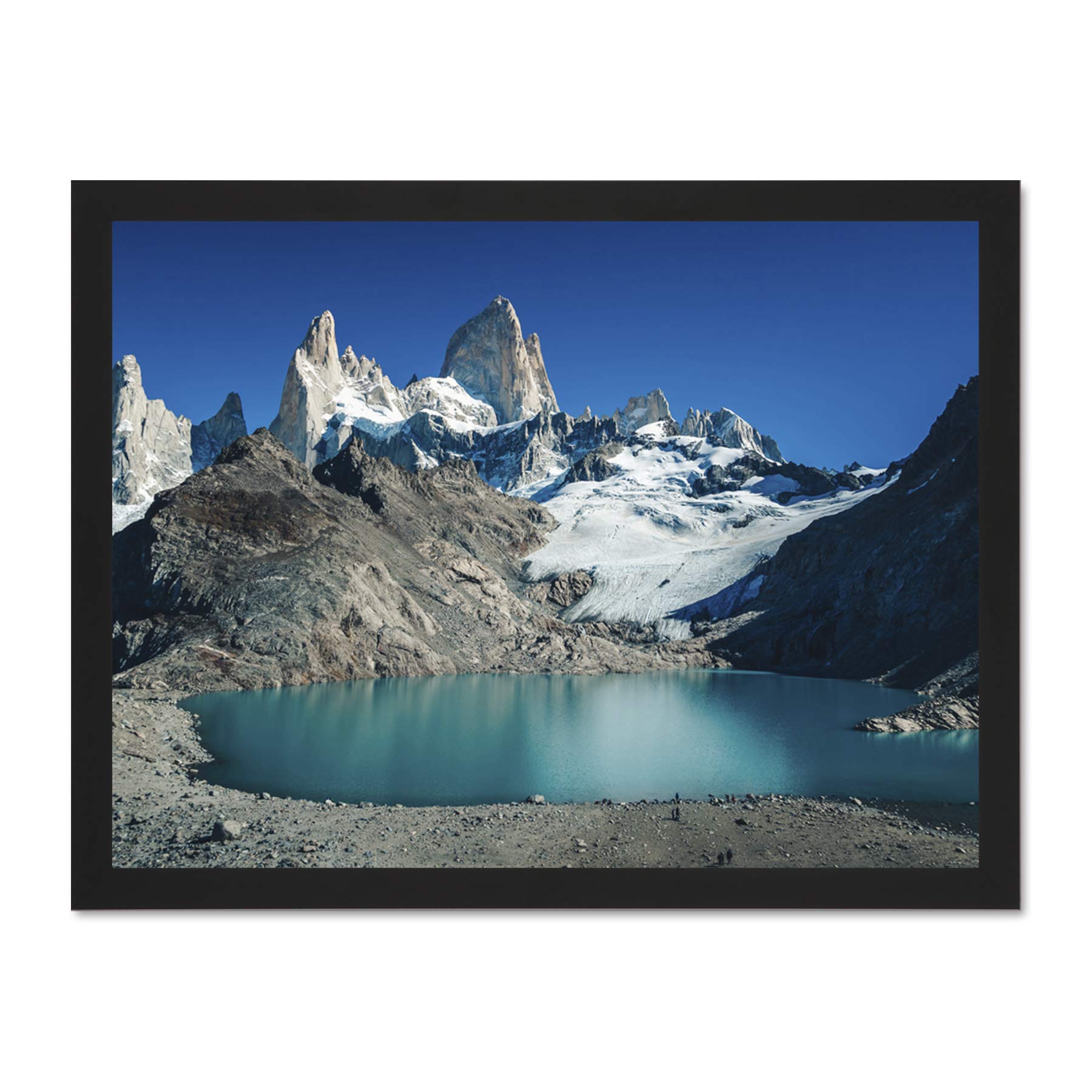 Marttinen Fitz Roy Mountain Argentina Large Framed Art Print Poster Wall Decor 18x24 inch