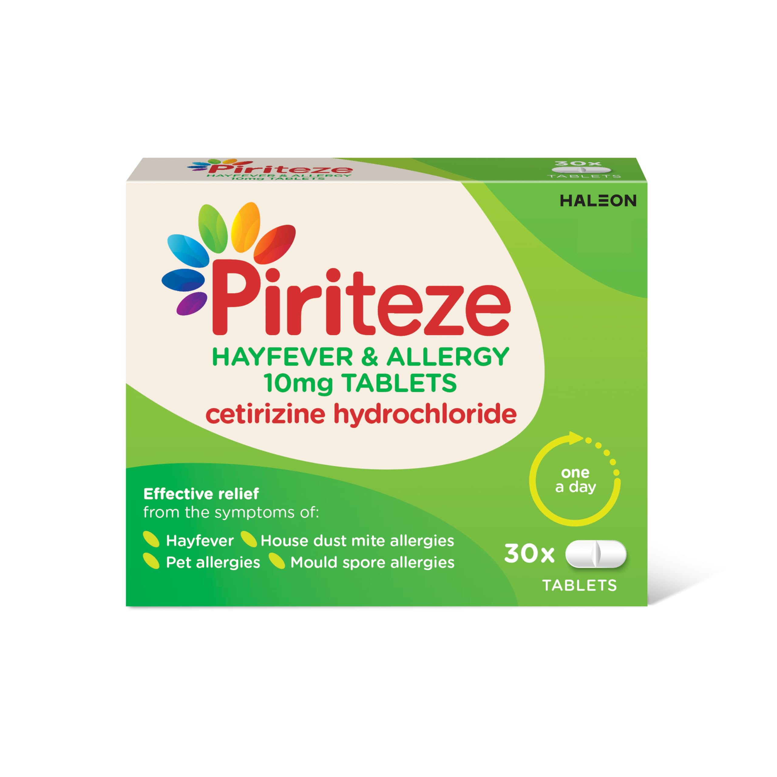 Buy Piriteze Antihistamine y s, Cetirizine, Hay Fever s Pack of 30