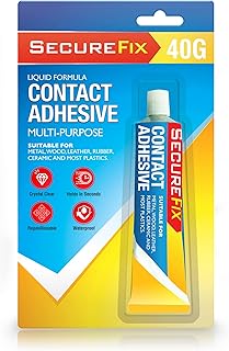Contact Adhesive Liquid Glue | 40g Super Strong Glue For Everything | Shoe Glue, Leather Glue, Wood Glue, Metal Glue, Rubber Glue, Ceramic Glue, Vinyl Glue | Waterproof Shoe Sole Glue