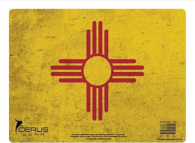 EDOG New Mexico State ONLY Gun Cleaning Mat â€“ Display Your State Pride Handgun Flag Series 4 Color 3 mm Padded Pad Protects Your Firearm Magazines Bench & Table Surfaces Gun Oil Solvent Resitant