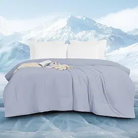 downluxe Edredom refrescante tamanho queen, cobertor refrescante para todas as estações, edredom leve de verão com Q-Max > 0,4 fibra de resfriamento Arc-Chill para absorver o calor corporal, 228 cm x