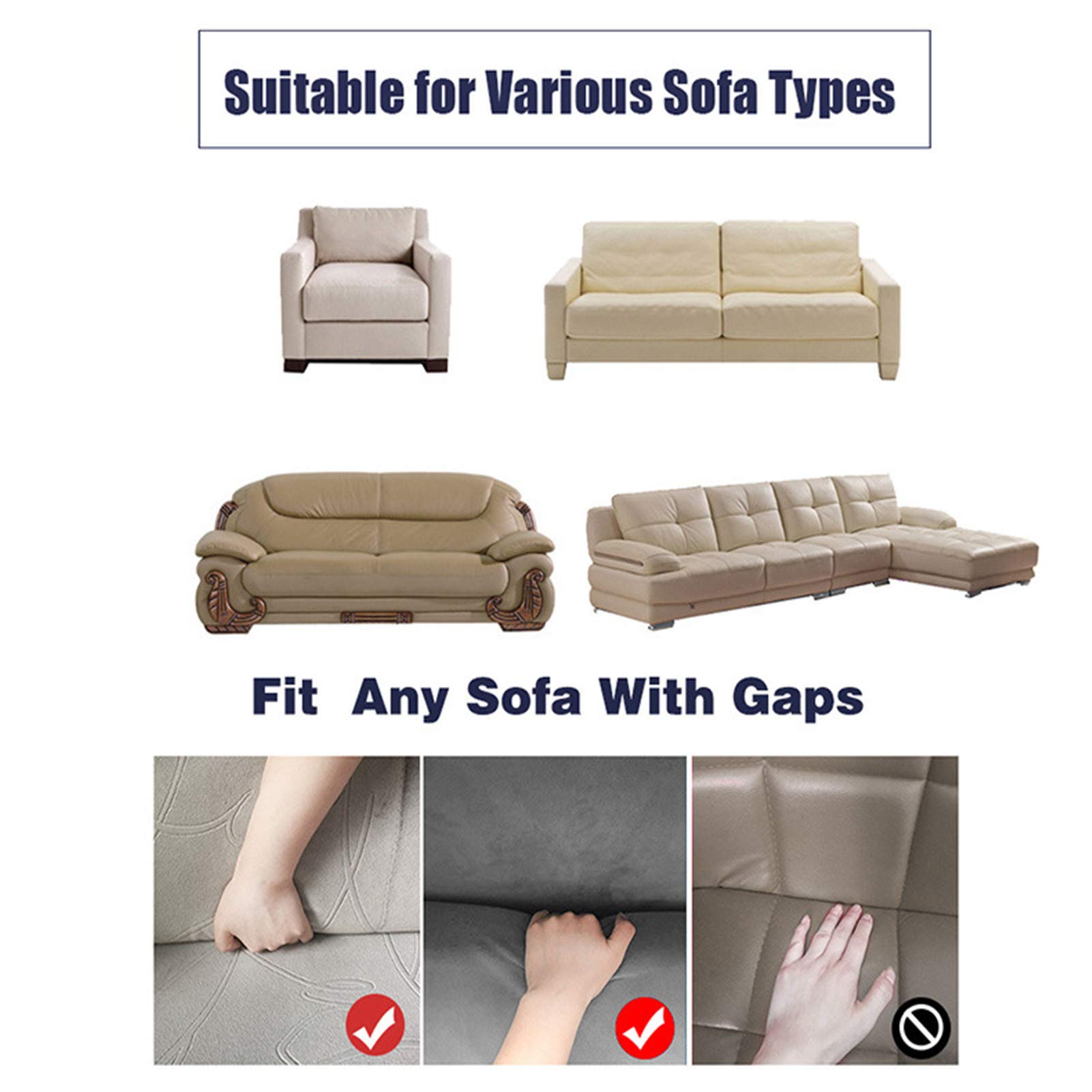 Sofa Überwürfe Jacquard sofabezug Sofa überzug Elastische Stretch Spandex Couchbezug Sofahusse Sofa Abdeckung, Couchhusse Spannbezug für Sofa mit Armlehne (Grün,M)