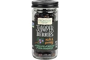 Frontier Co-op Organic Ground Juniper Berries 1.28 Ounce Bottle