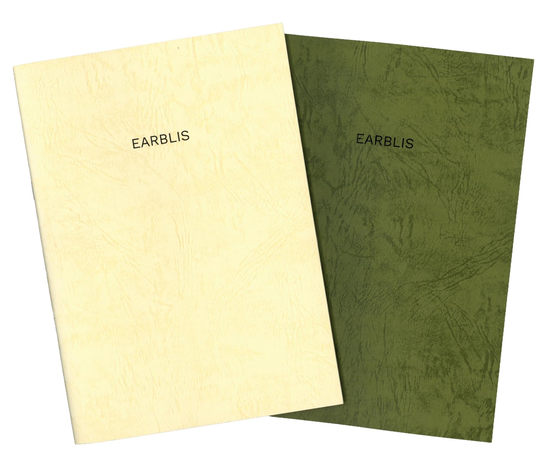 Quaderni piatti formato A5, confezione da 2 (verde oliva e crema), 60 pagine perforate di carta raffinata dal Giappone, diari con copertina morbida sottile per scrivere, appunti e viaggi (Made