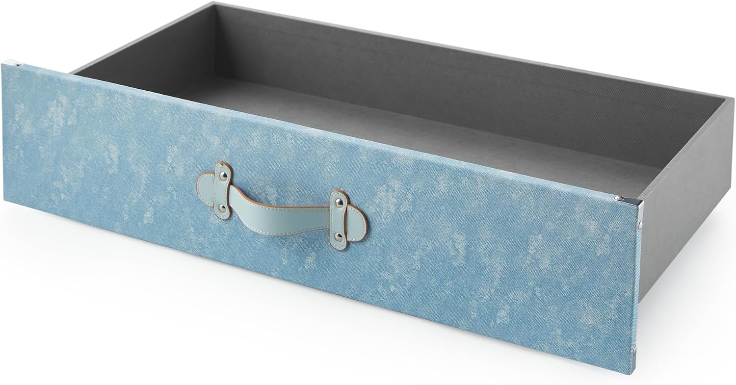 Texture® Brand - Rolling Under Bed Storage Drawer - Jeans Blue