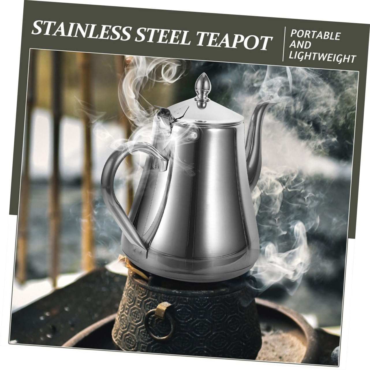 Mobestech Edelstahl Teekanne Mit Teesieb Für Zuhause Reise-teekanne Aus Moderne Teekessel Für Tee Und Kaffee